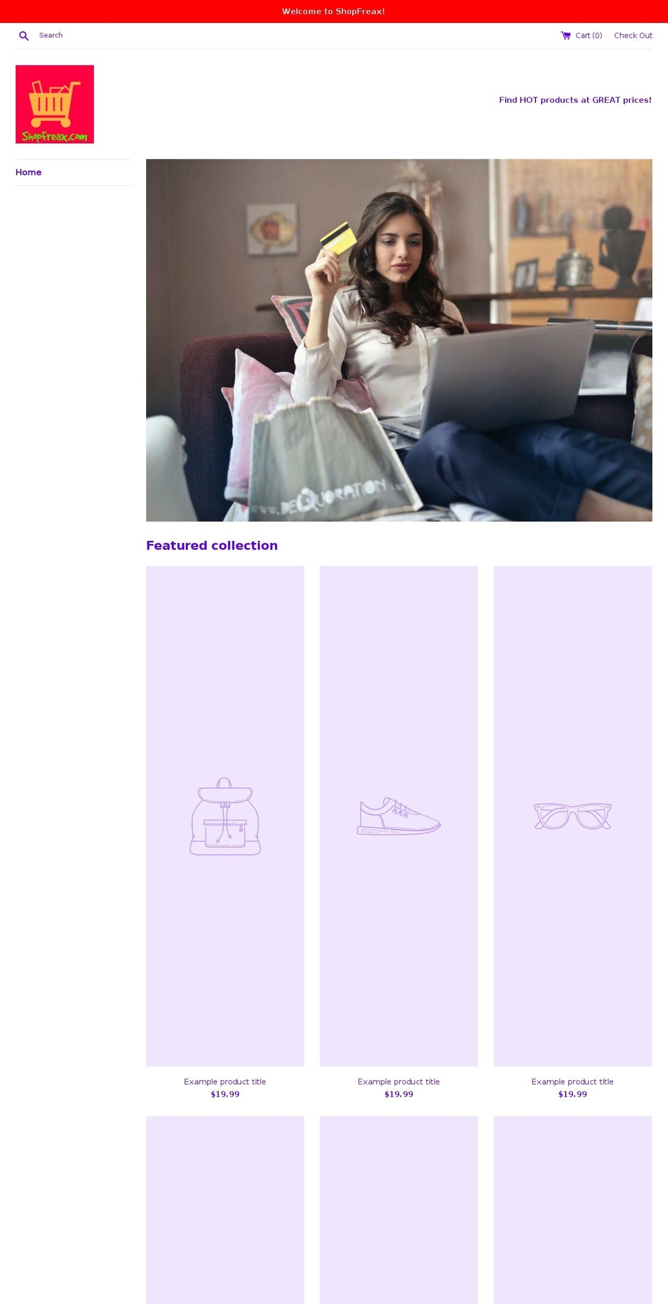 shopfreax.com — Shopify storefront screenshot