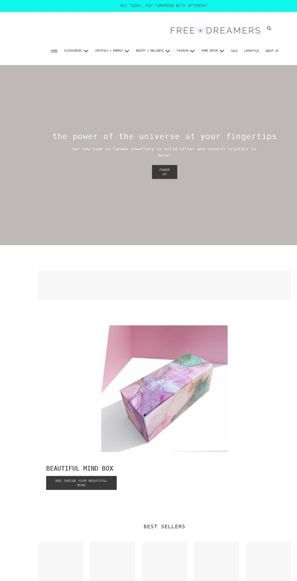 shopfreedreamers.com shopify website screenshot
