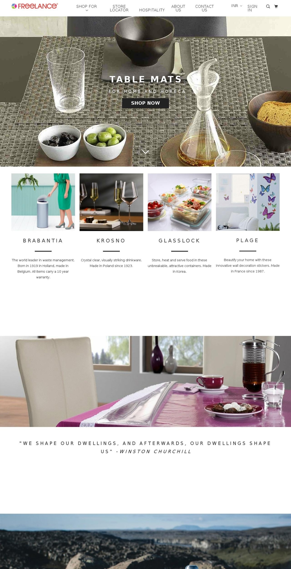 shopfreelance.com shopify website screenshot