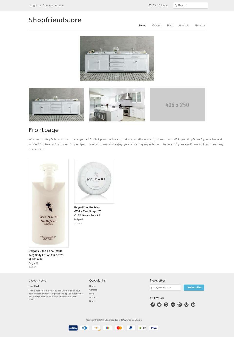shopfriendstore.com — Shopify storefront screenshot