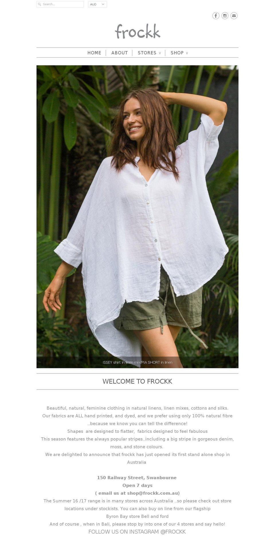 shopfrockk.com shopify website screenshot