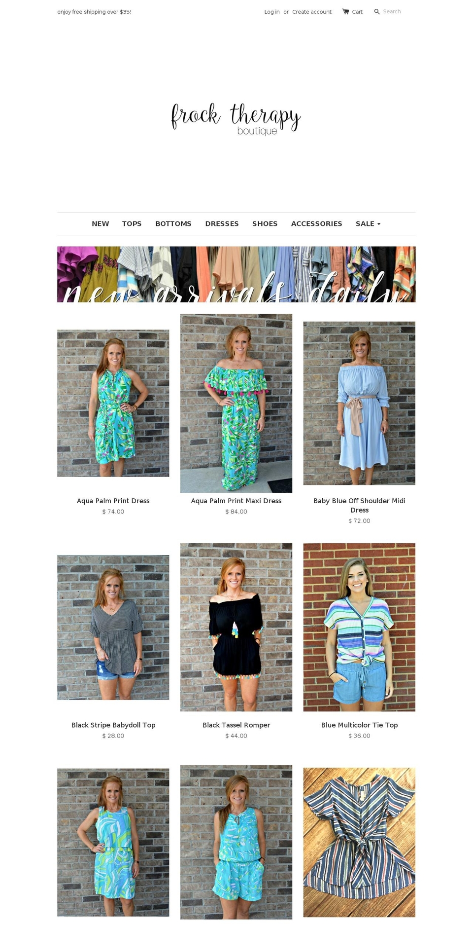shopfrocktherapy.com shopify website screenshot