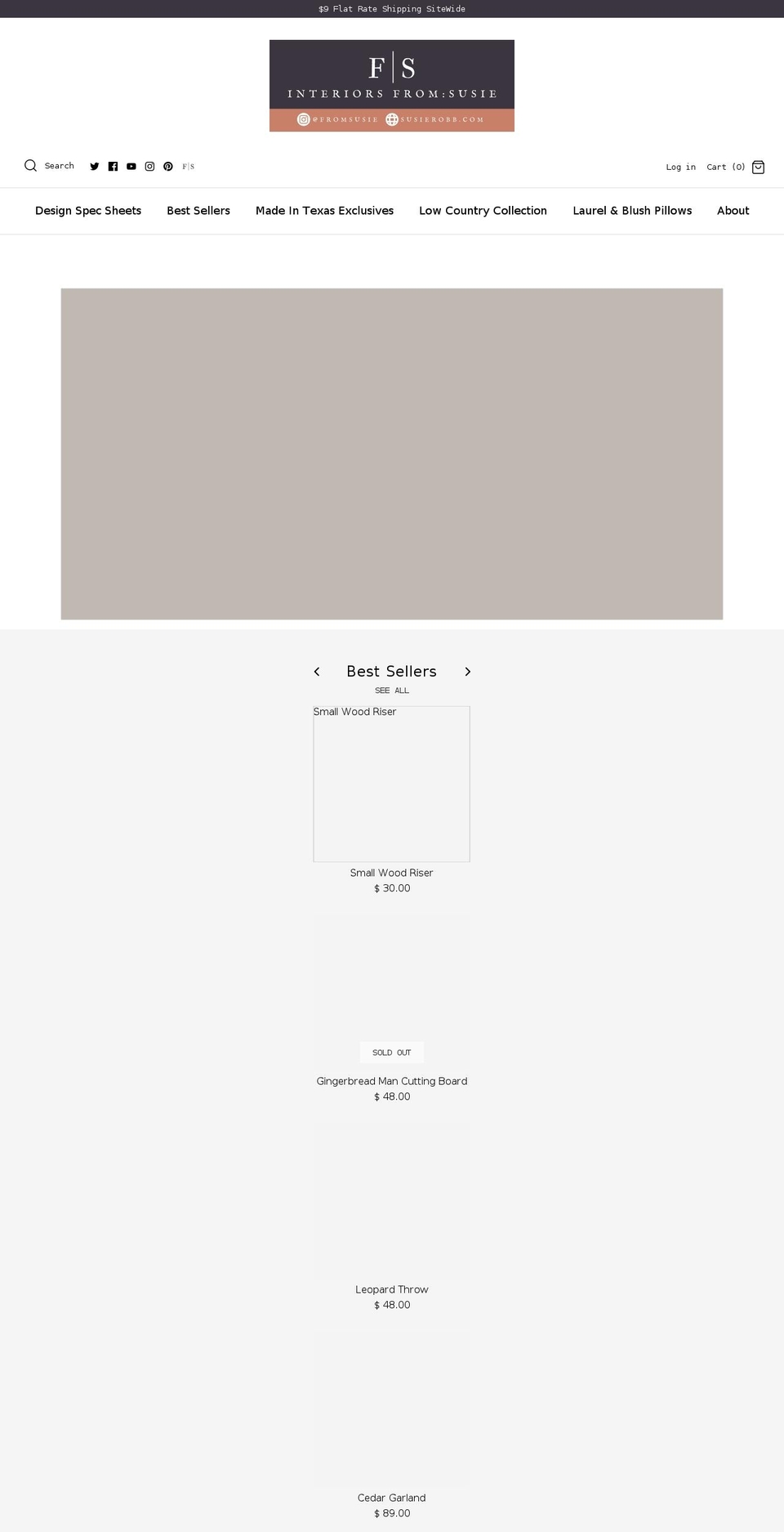 shopfromsusie.com shopify website screenshot