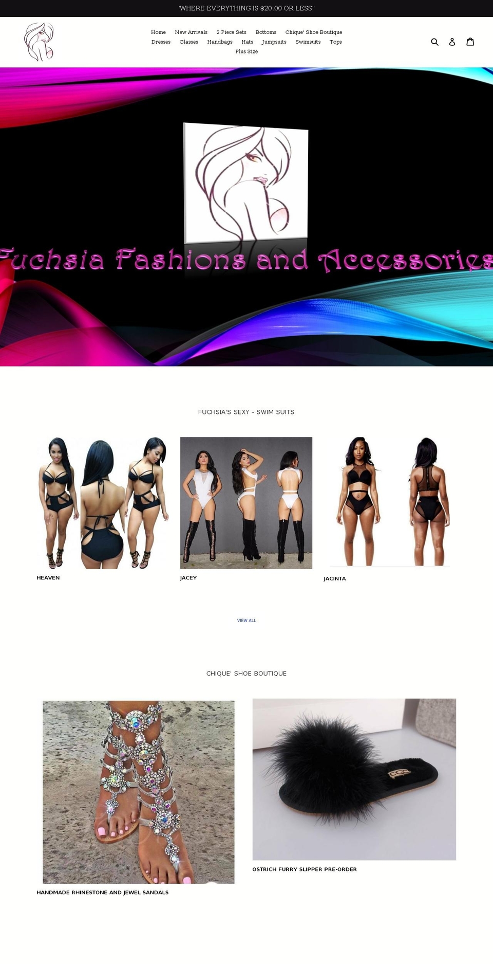 shopfuchsia.com shopify website screenshot
