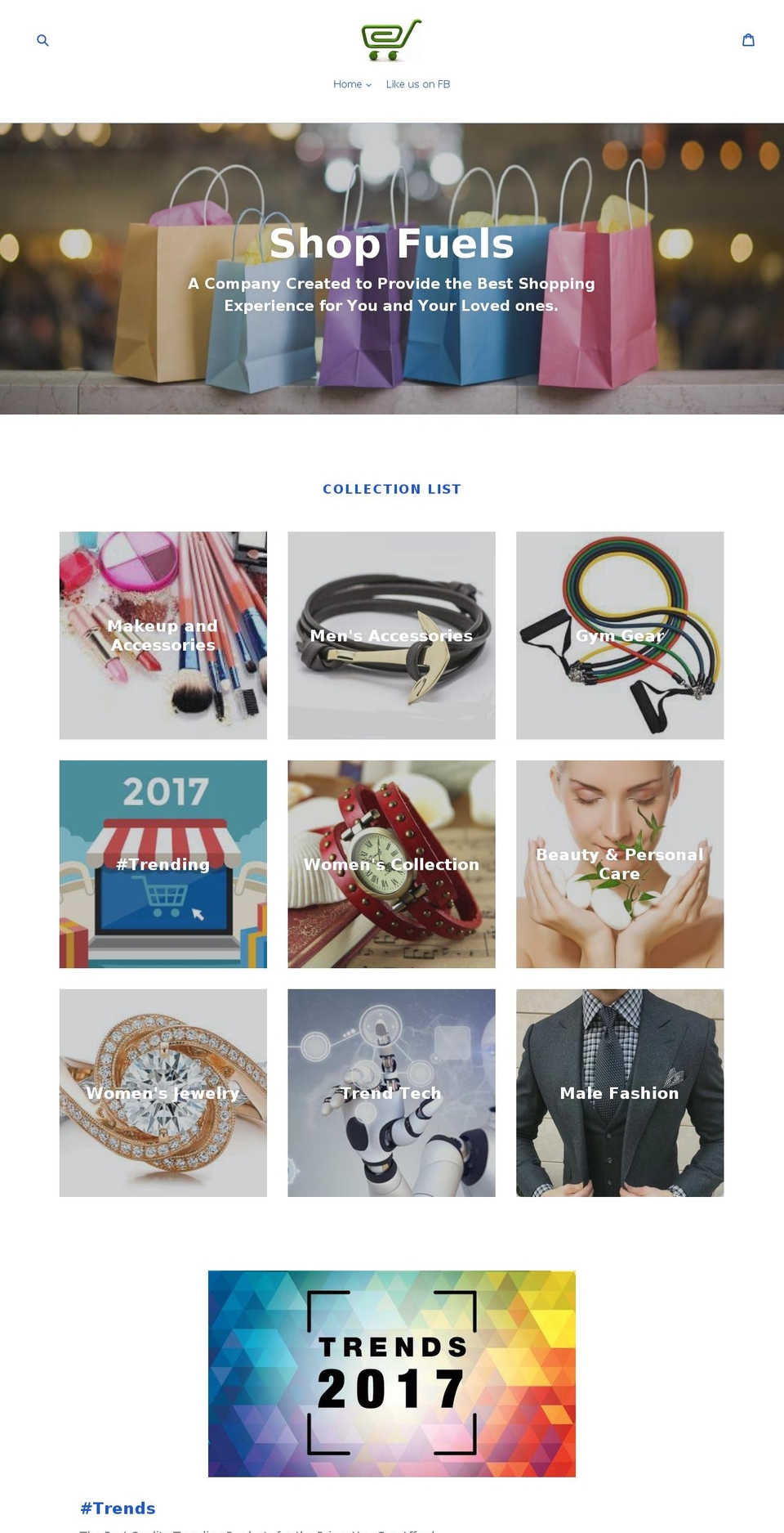 shopfuels.com — Shopify storefront screenshot