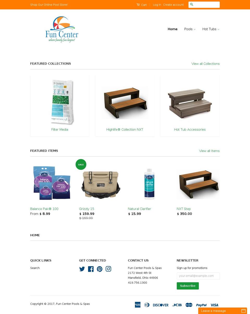shopfuncenter.com shopify website screenshot