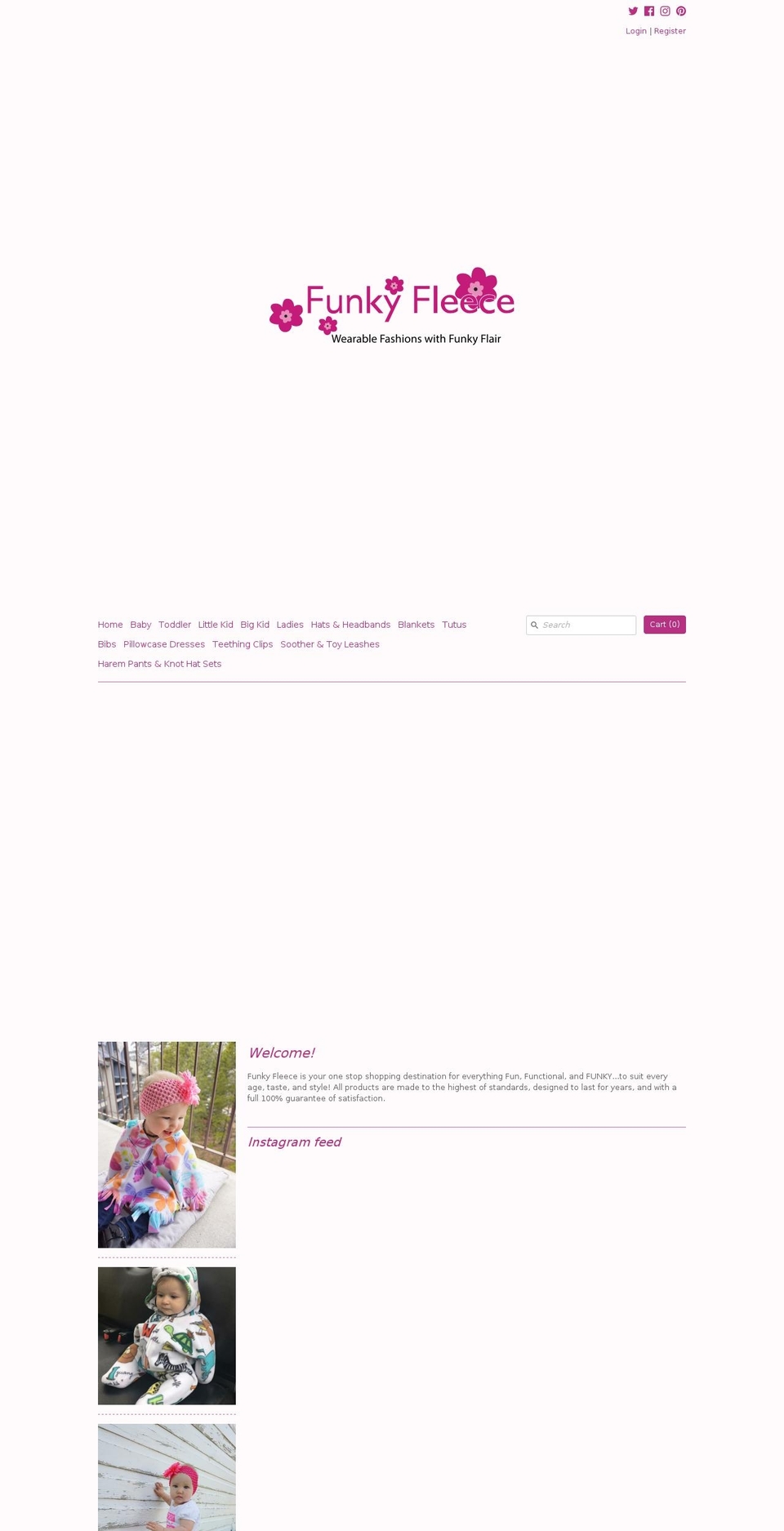 shopfunkyfleece.com — Shopify storefront screenshot