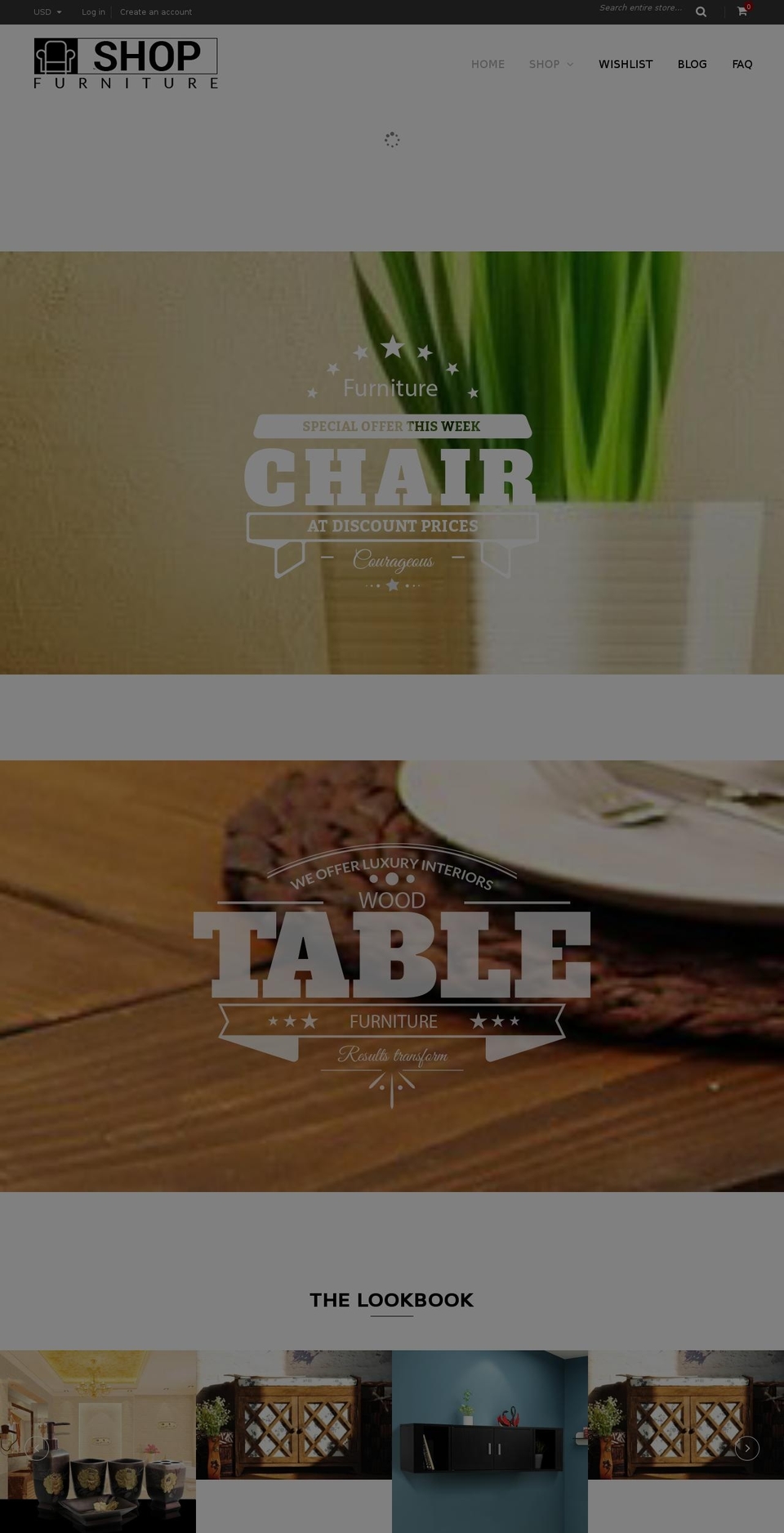 wood-r8 Shopify theme site example shopfurnitures.com