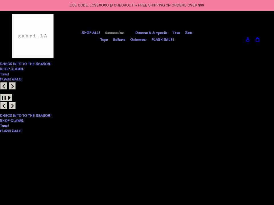shopgabrila.com shopify website screenshot