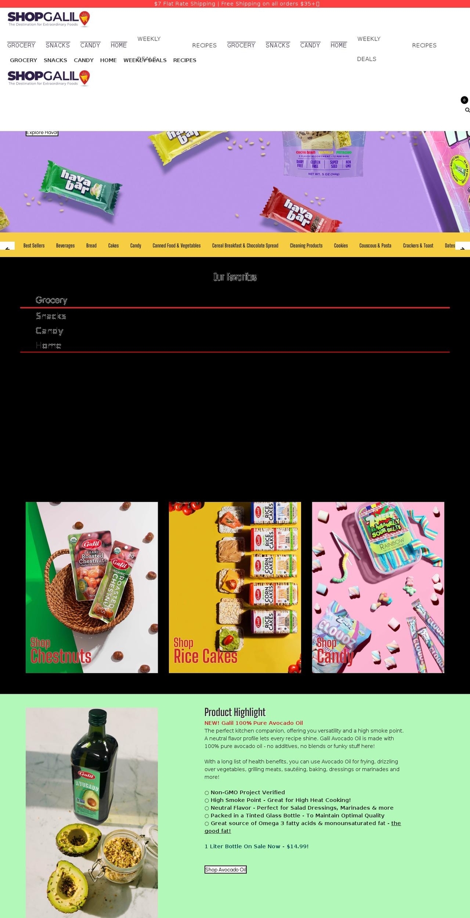 shopgalil.com shopify website screenshot