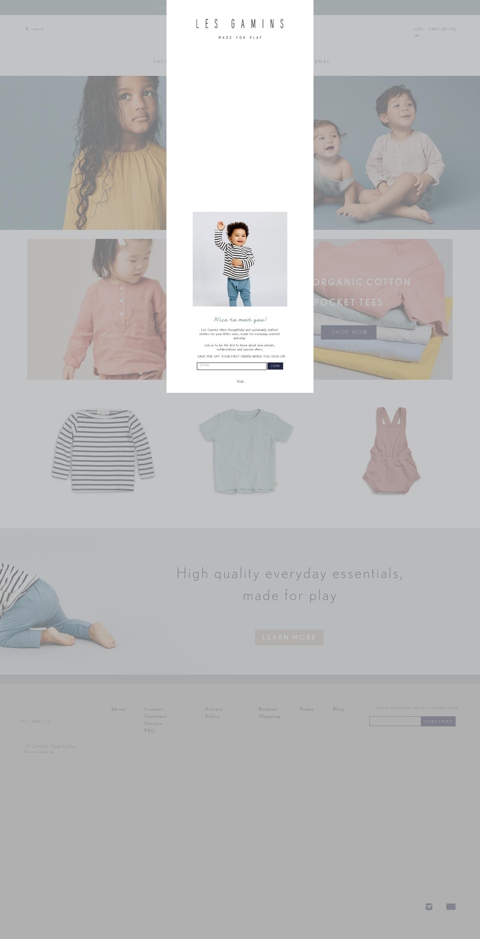 shopgamins.com shopify website screenshot