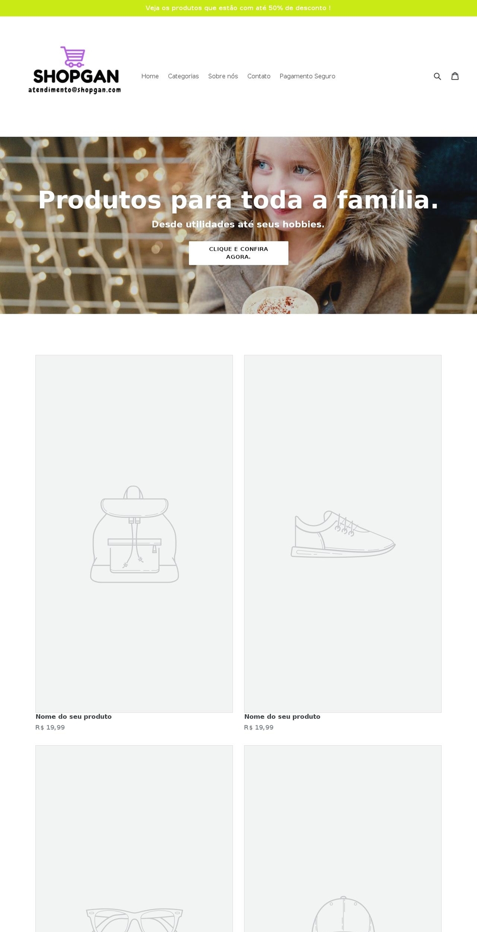 shopgan.com — Shopify storefront screenshot