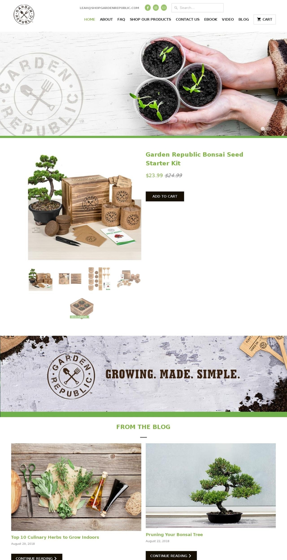 shopgardenrepublic.com shopify website screenshot