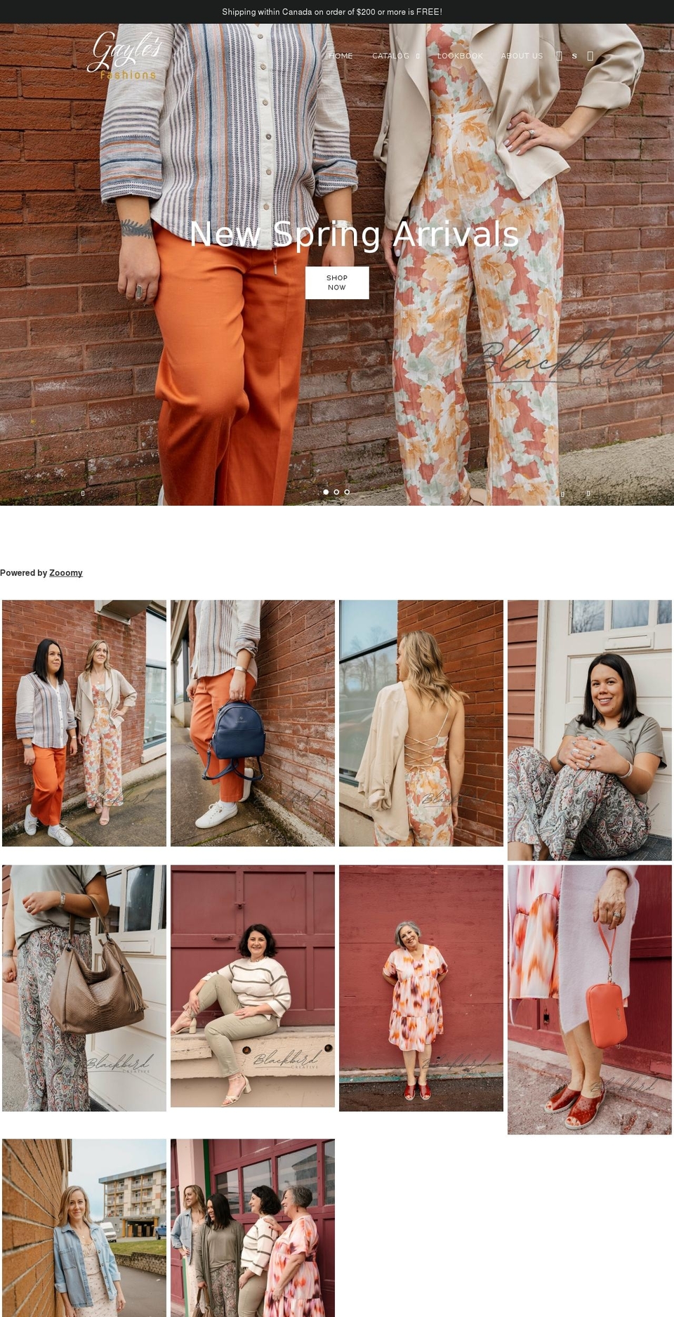 shopgaylesfashions.com shopify website screenshot