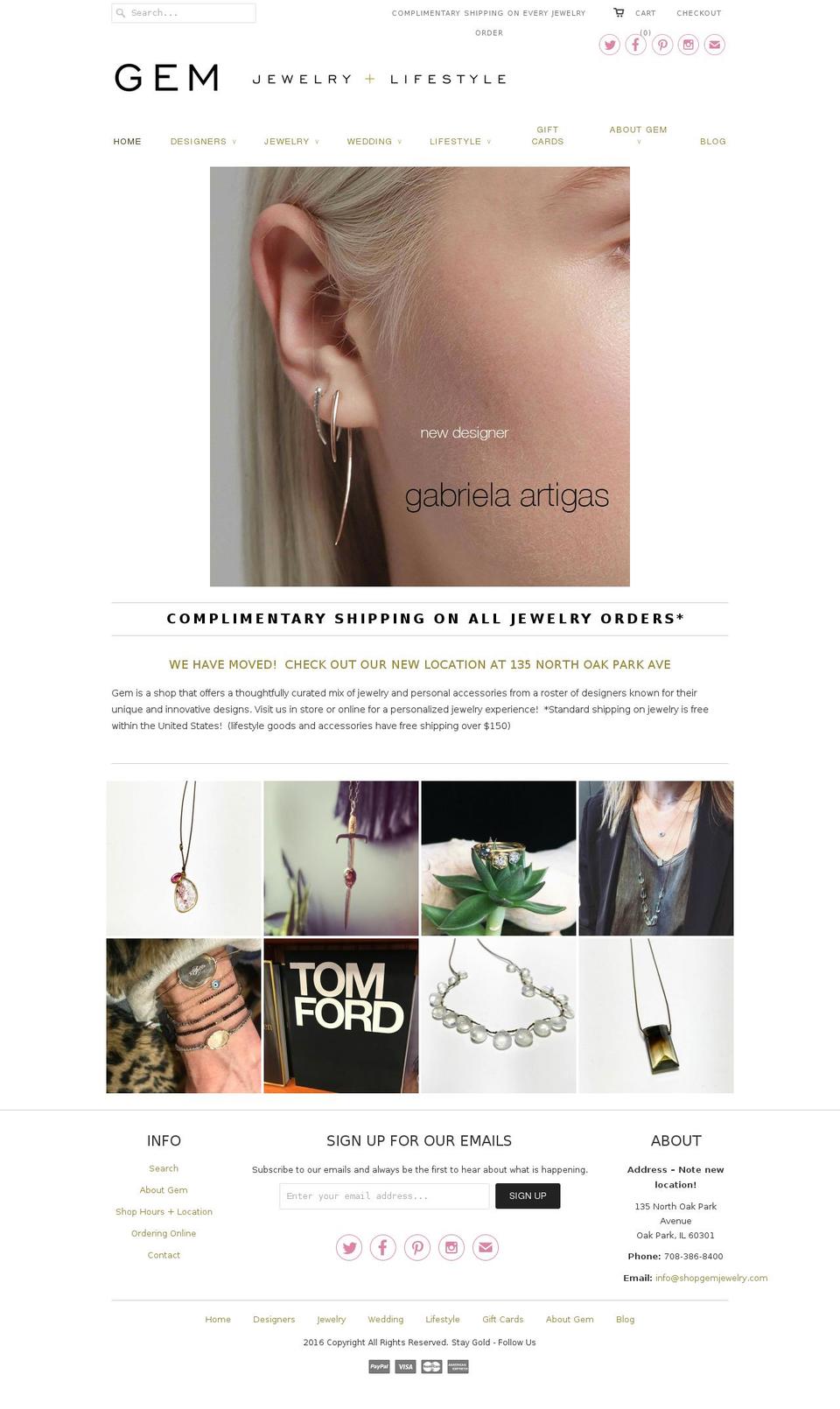 shopgemjewelry.com shopify website screenshot
