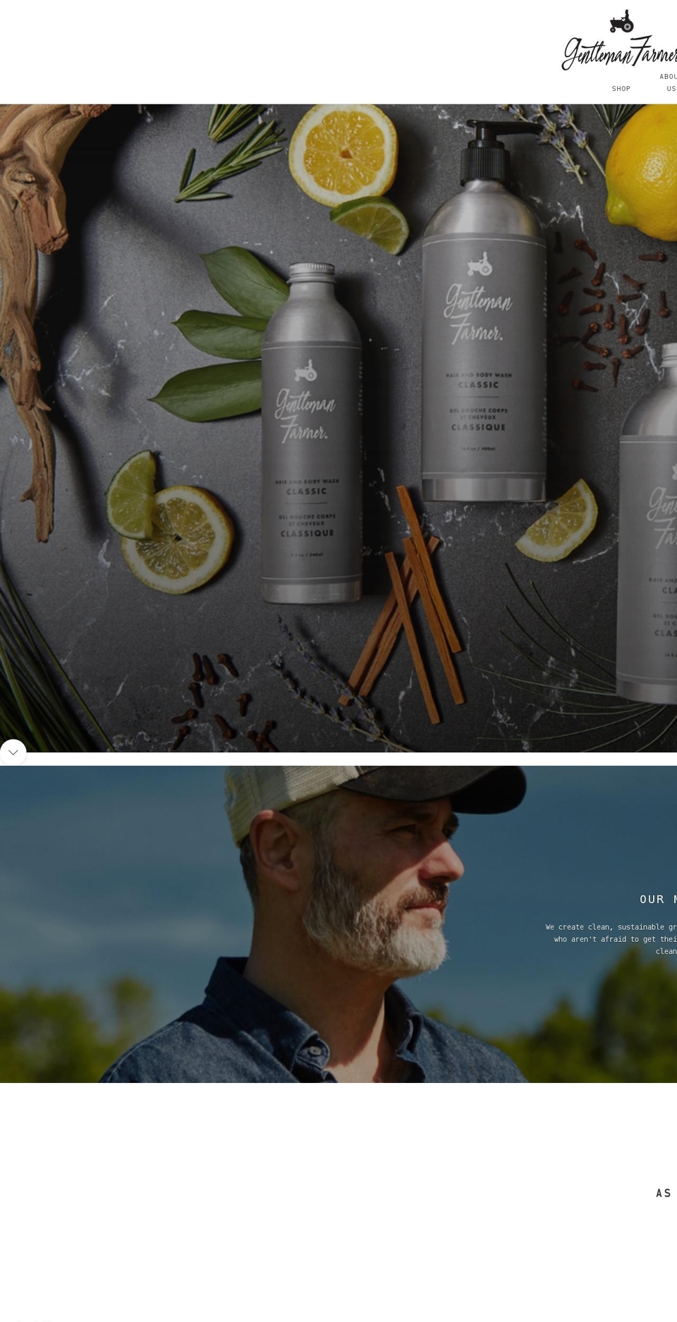 shopgentlemanfarmer.com — Shopify storefront screenshot