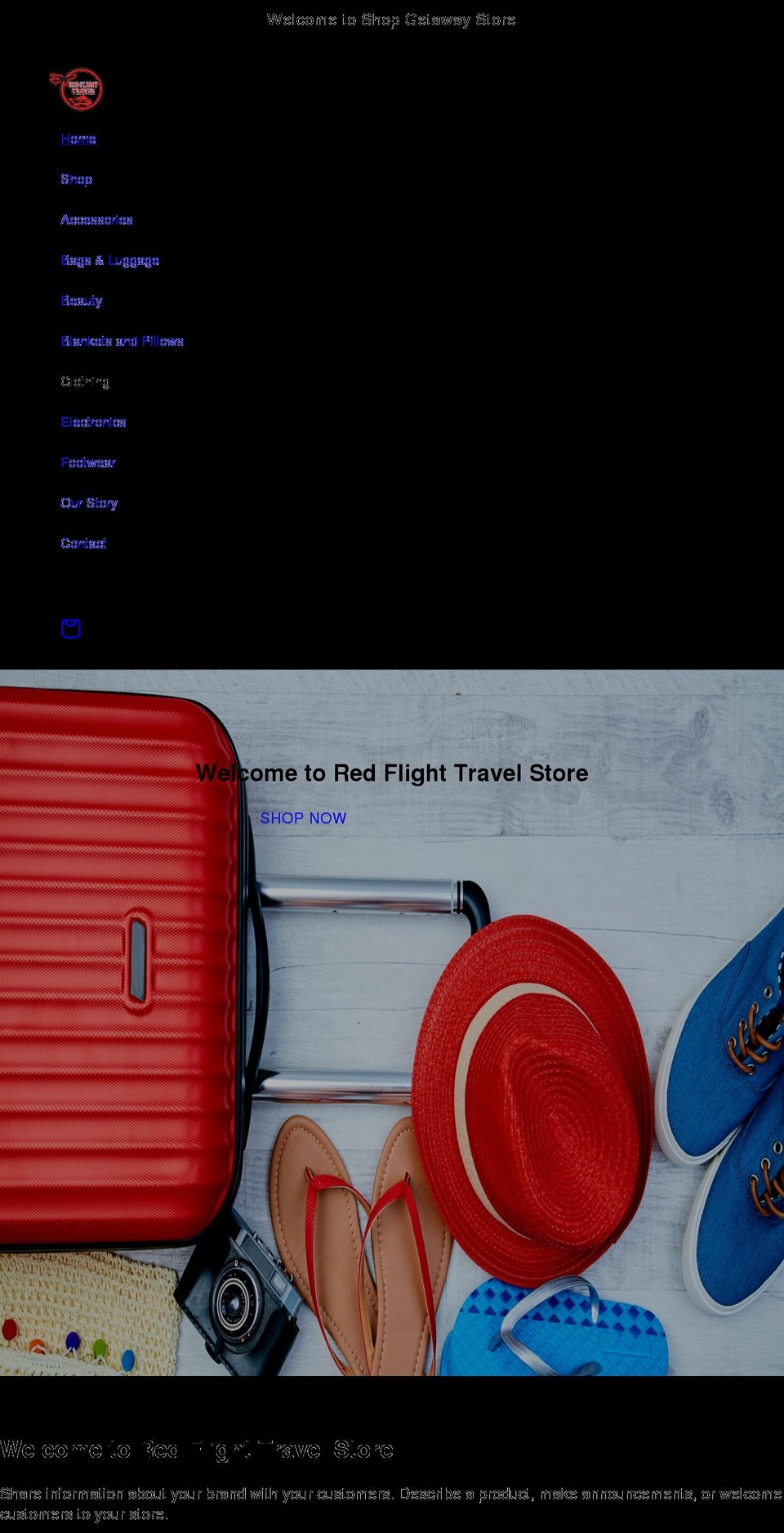 shopgetaway.com shopify website screenshot