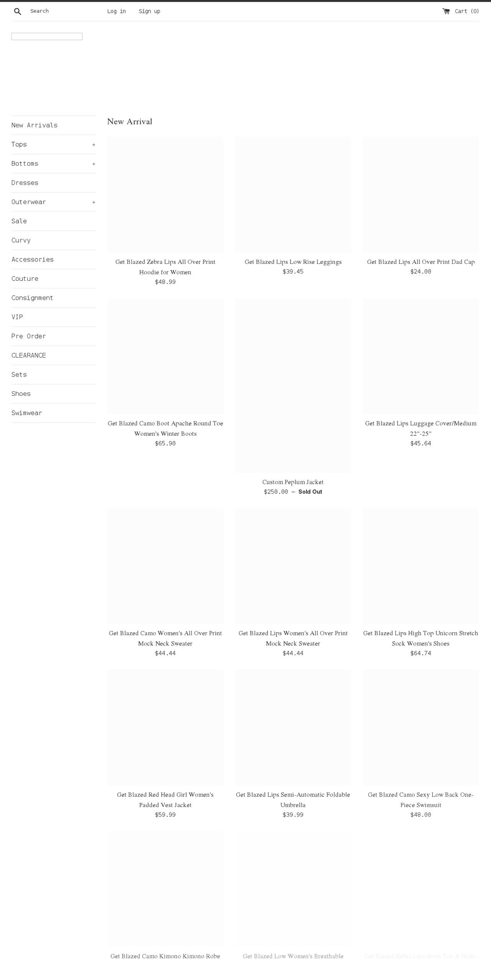 shopgetblazed.com — Shopify storefront screenshot