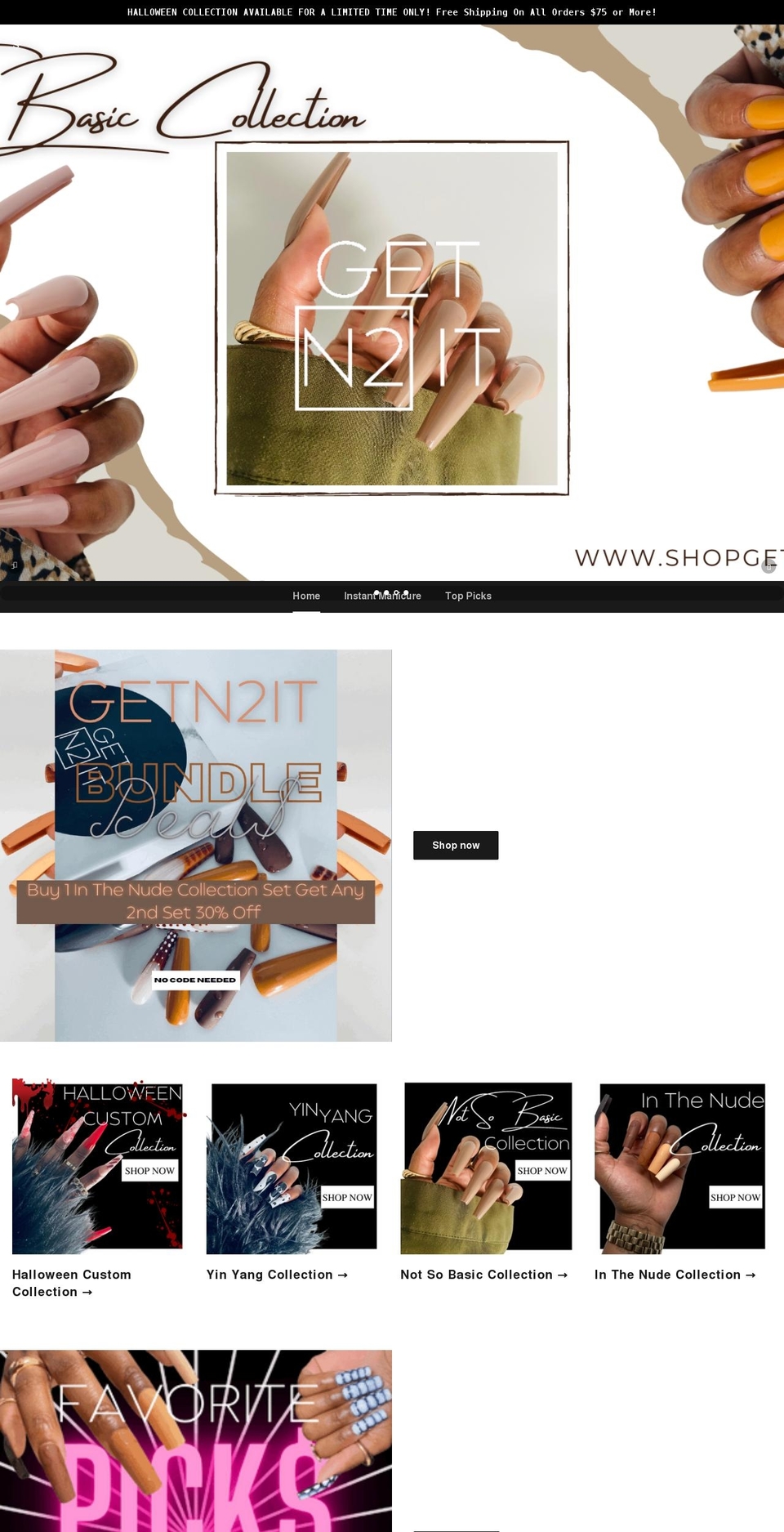 shopgetn2it.com shopify website screenshot