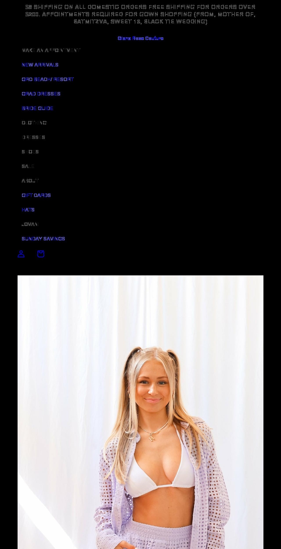 shopgianarosecouture.com shopify website screenshot