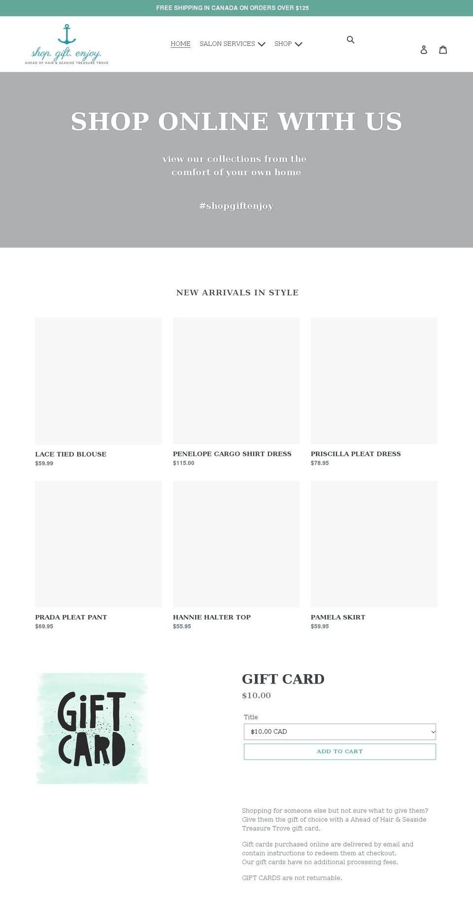 shopgiftenjoy.com shopify website screenshot