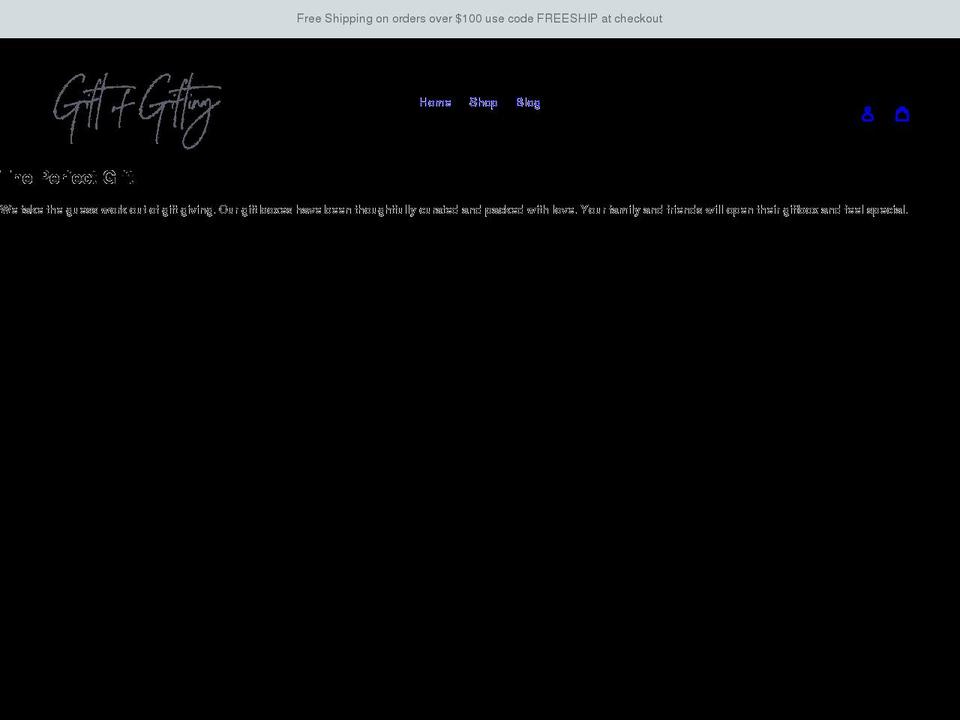 shopgiftofgifting.com shopify website screenshot