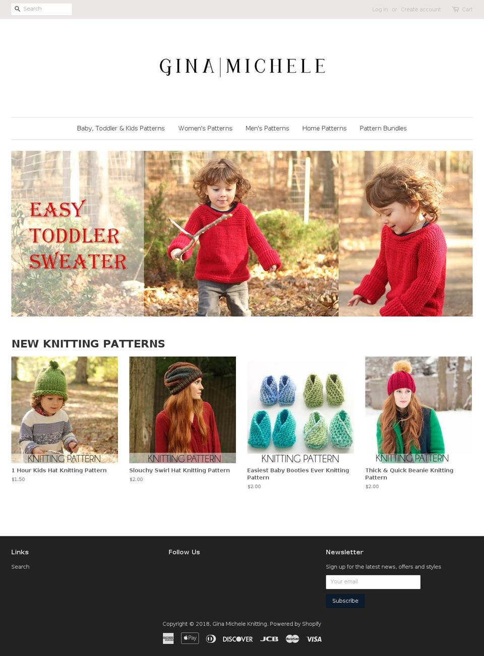 shopginamichele.com shopify website screenshot