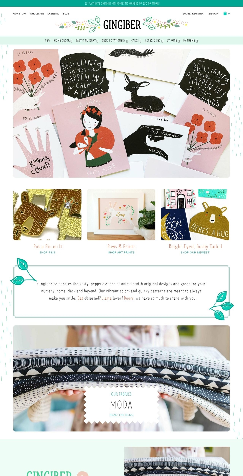 shopgingiber.com — Shopify storefront screenshot