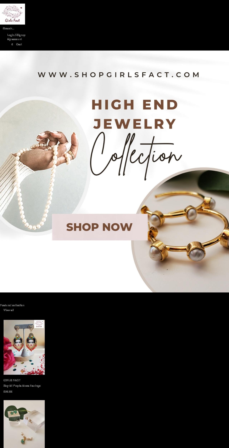 shopgirlsfact.com shopify website screenshot