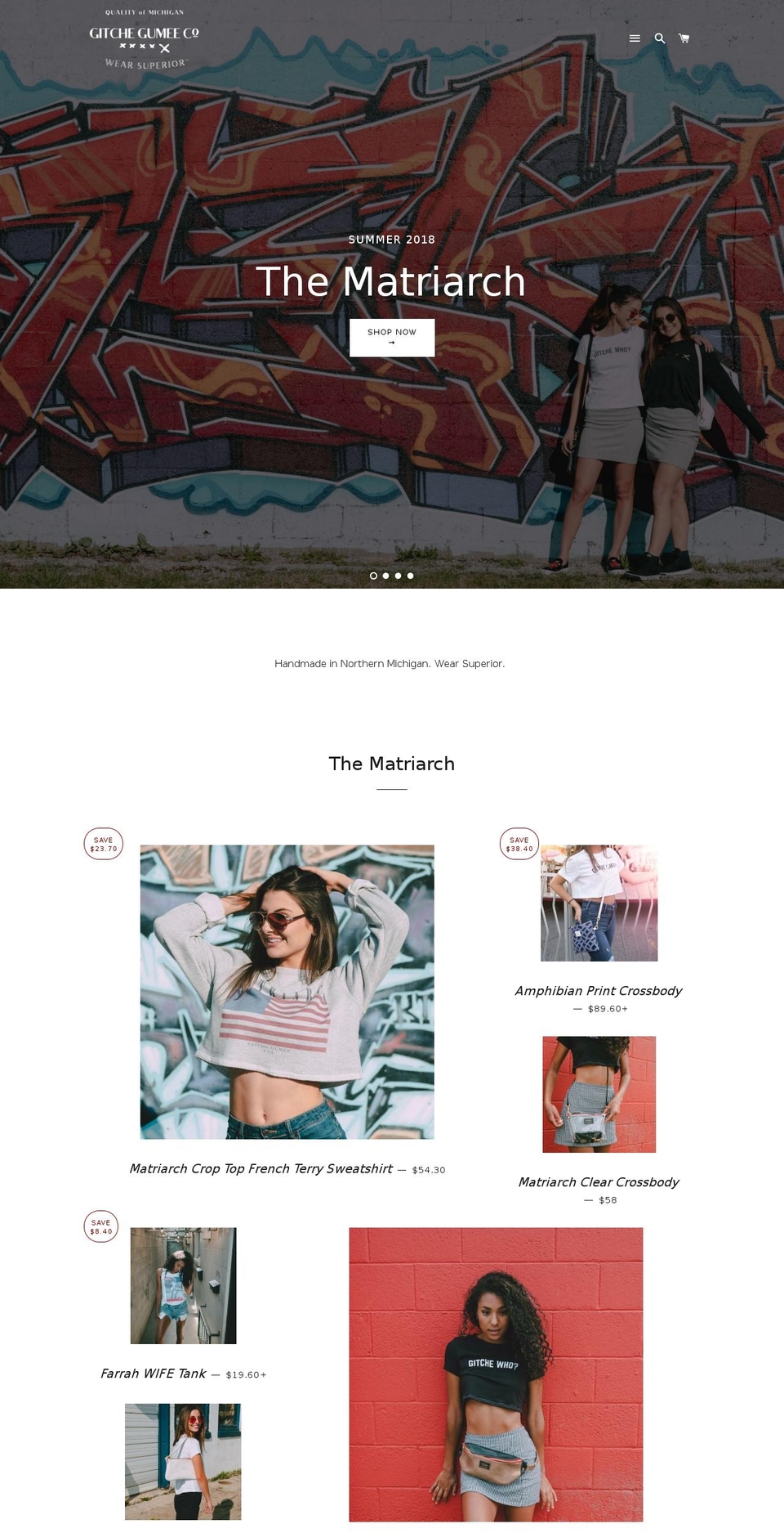 shopgitchegumee.com — Shopify storefront screenshot