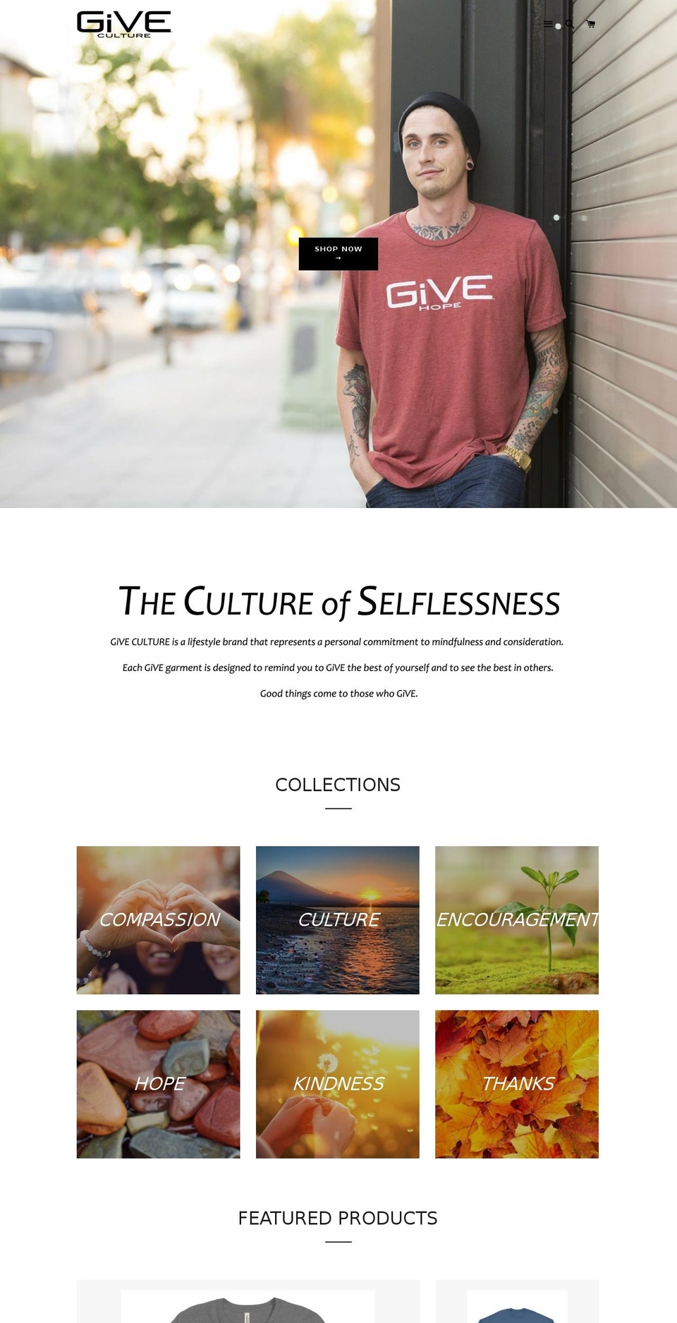 shopgiveculture.com shopify website screenshot