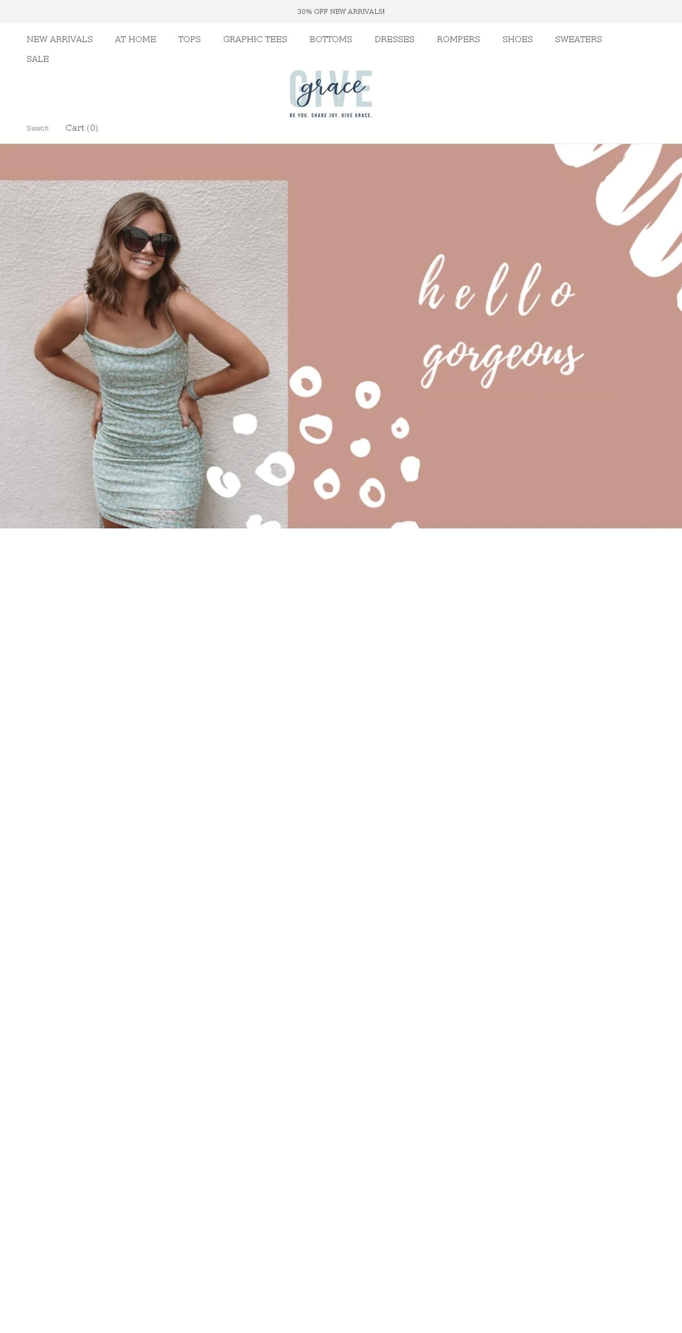 shopgivegrace.com shopify website screenshot
