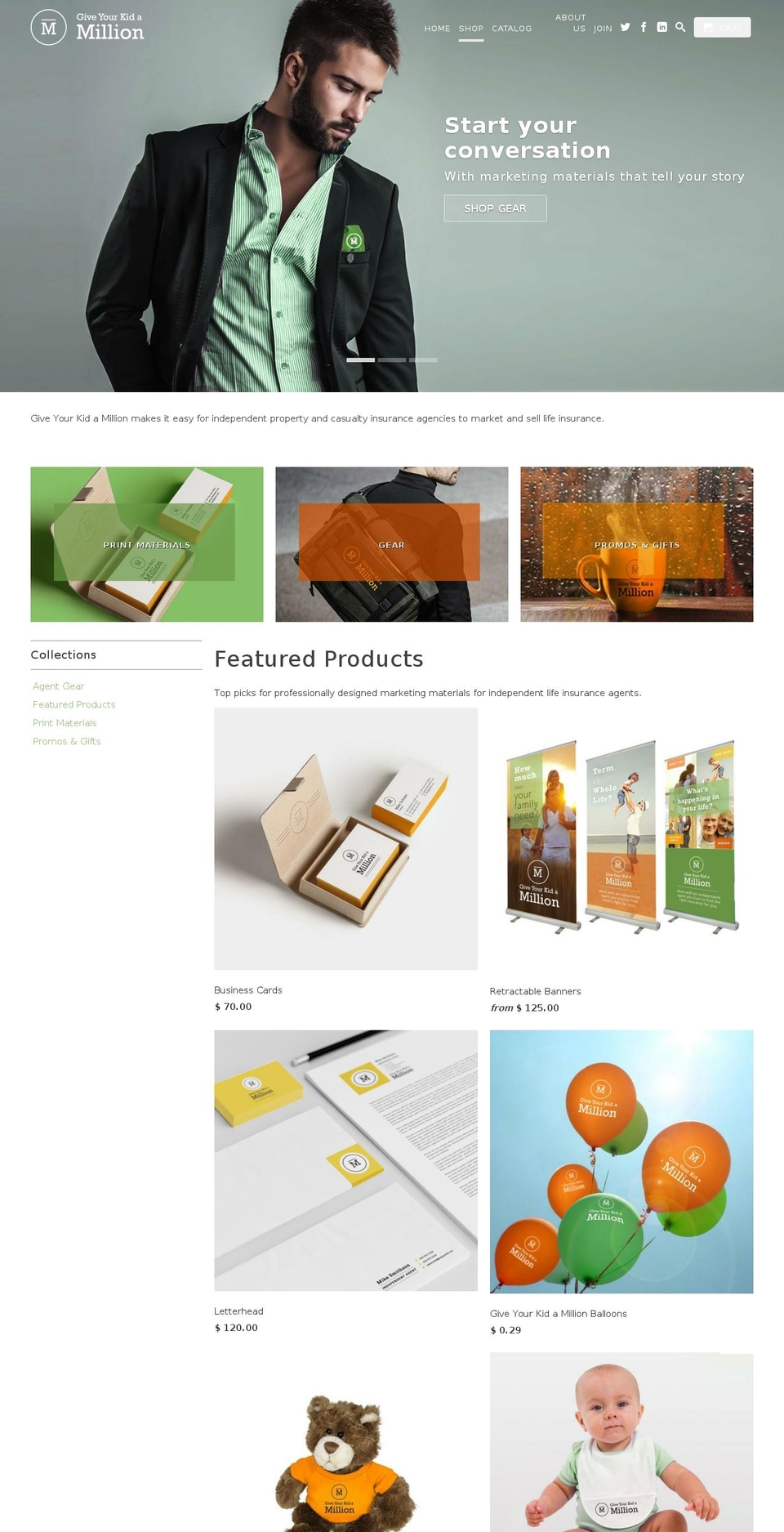 shopgiveyourkid.com — Shopify storefront screenshot