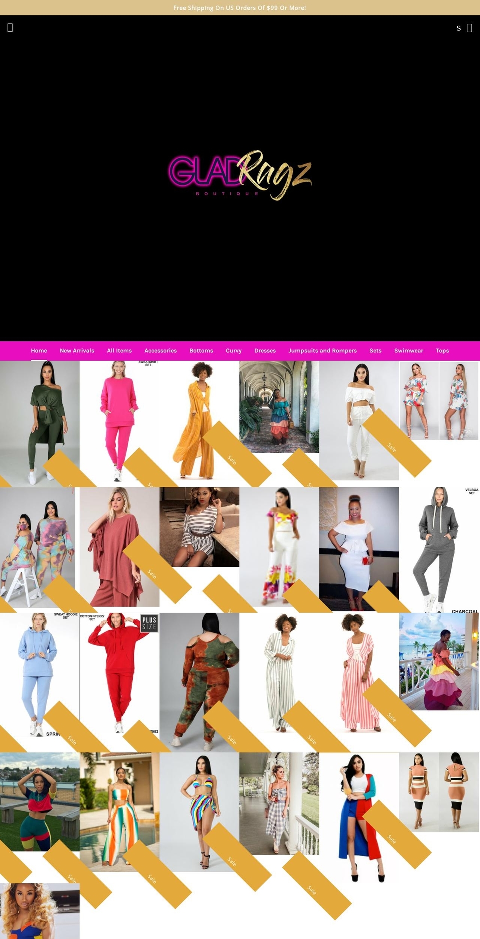 shopgladragz.com shopify website screenshot