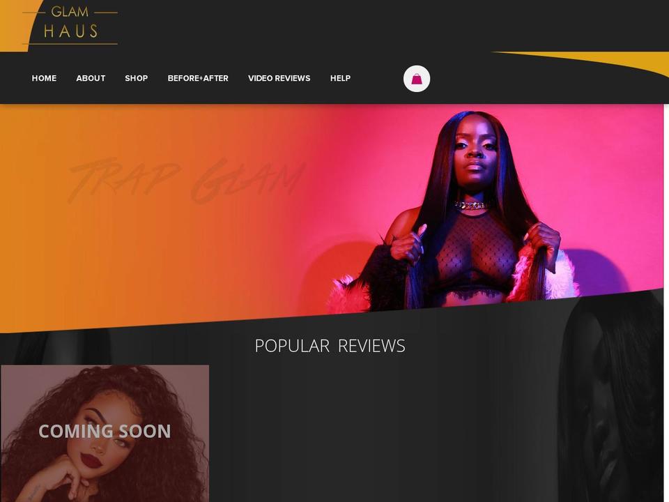 shopglamhaus.com — Shopify storefront screenshot