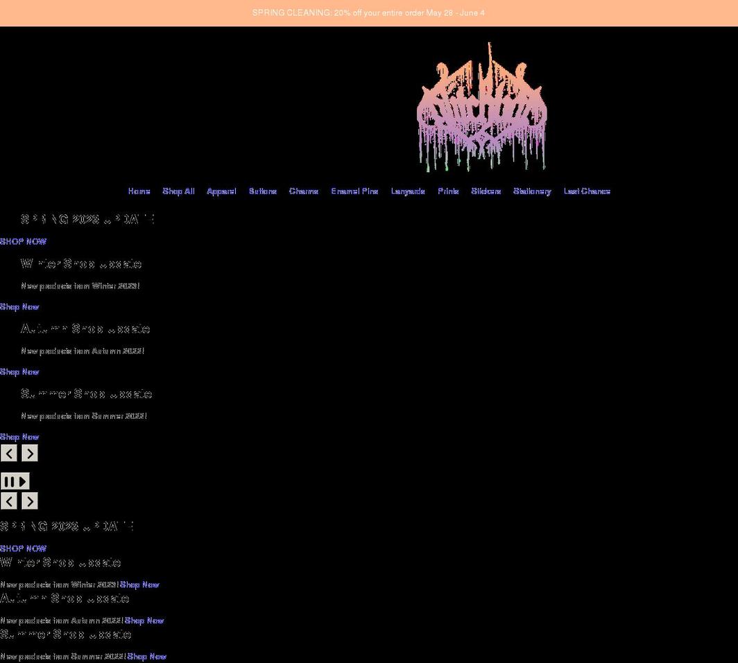 shopglitchbat.com shopify website screenshot