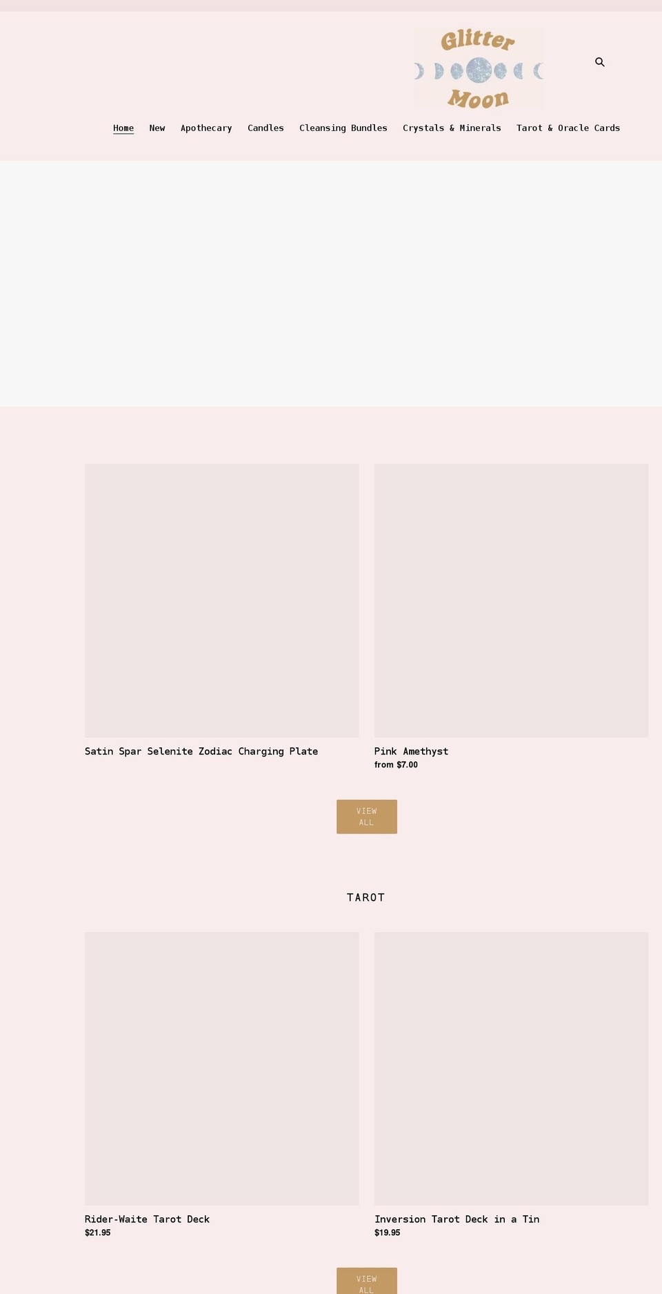 shopglittermoon.com shopify website screenshot