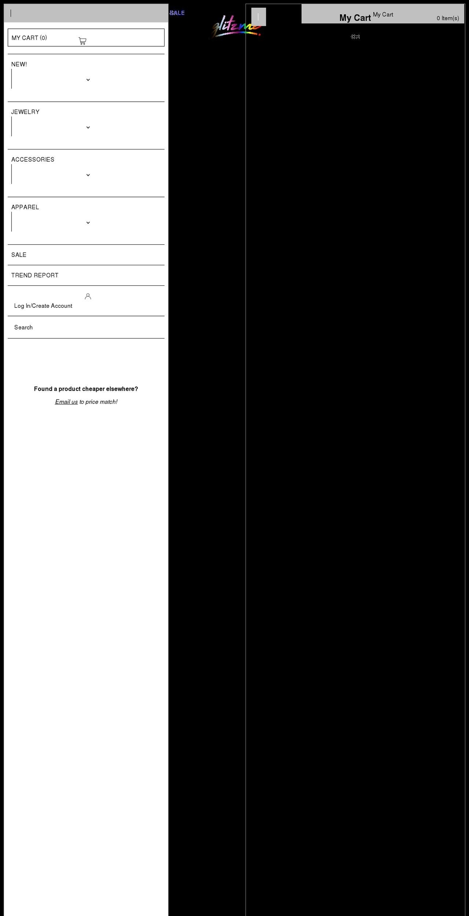 shopglitzme.com shopify website screenshot