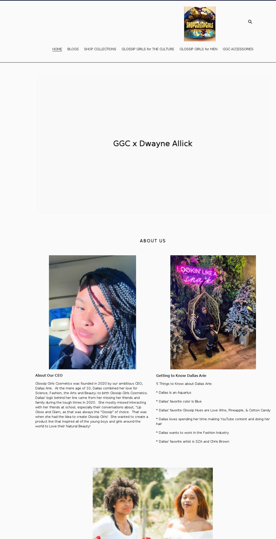 shopglossipgirls.com shopify website screenshot
