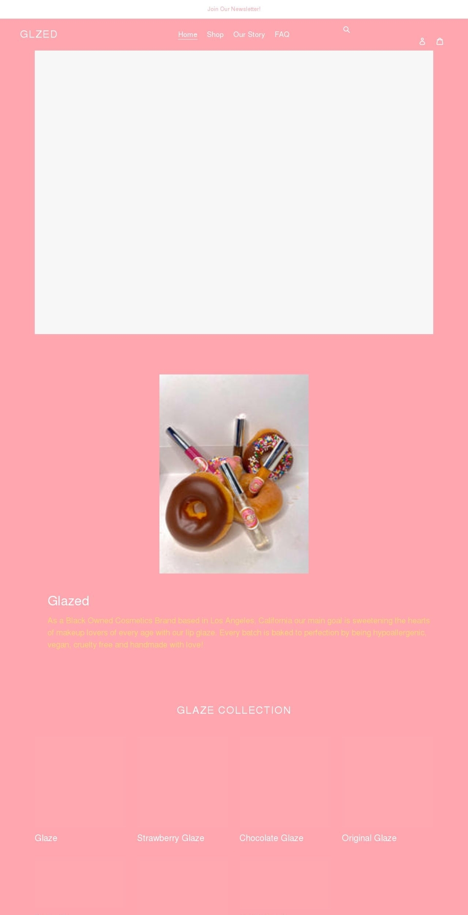 shopglzed.com shopify website screenshot