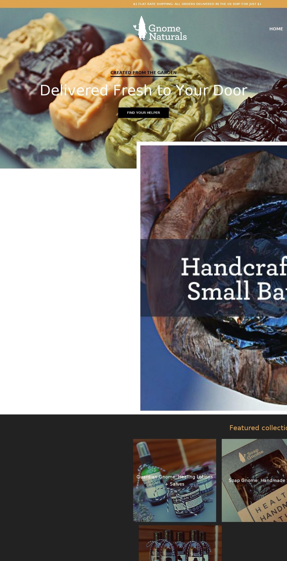shopgnomenaturals.com shopify website screenshot