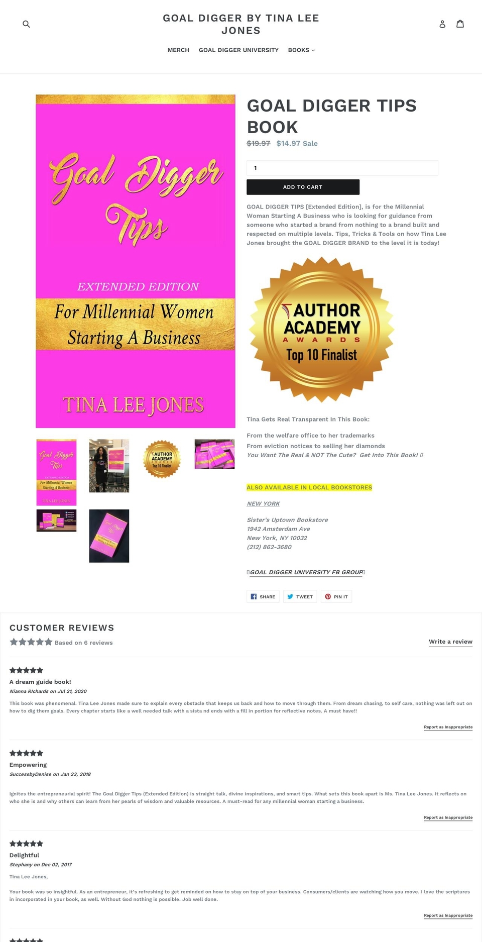shopgoaldigger.com shopify website screenshot