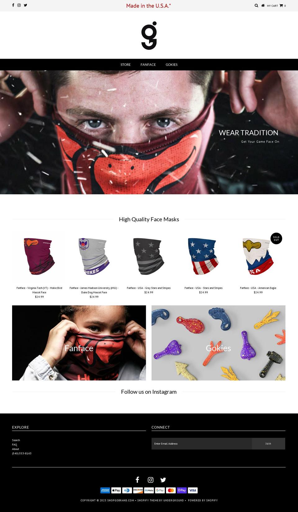 shopgobrand.com shopify website screenshot