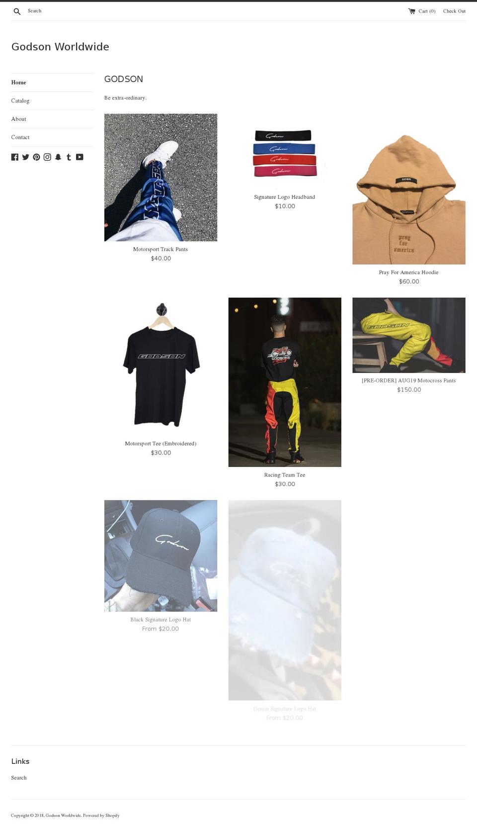 shopgodson.com — Shopify storefront screenshot