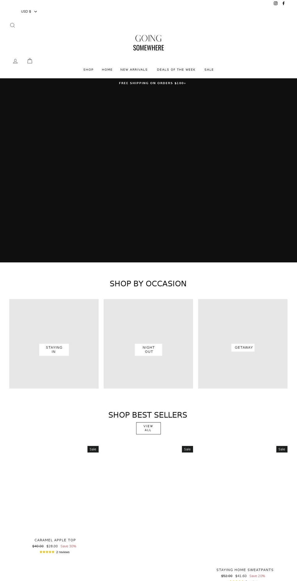 shopgoingsomewhere.com shopify website screenshot