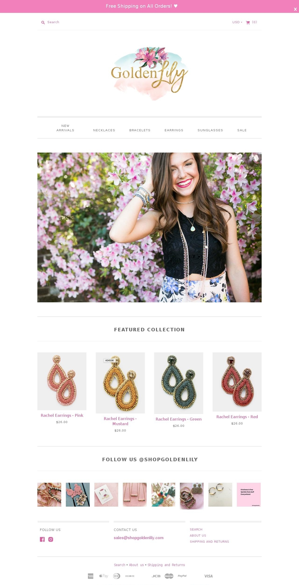 shopgoldenlily.com shopify website screenshot