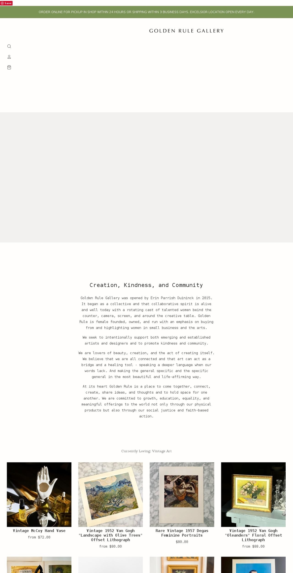 shopgoldenrule.com shopify website screenshot