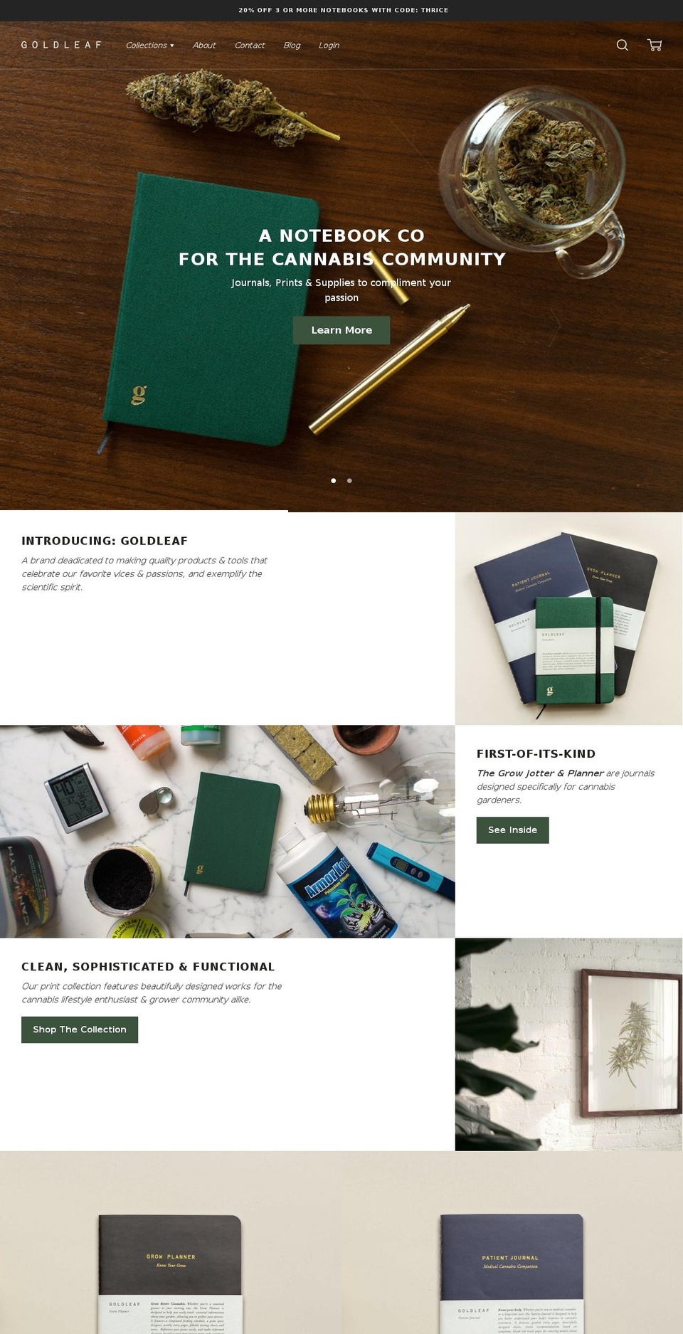 shopgoldleaf.com shopify website screenshot