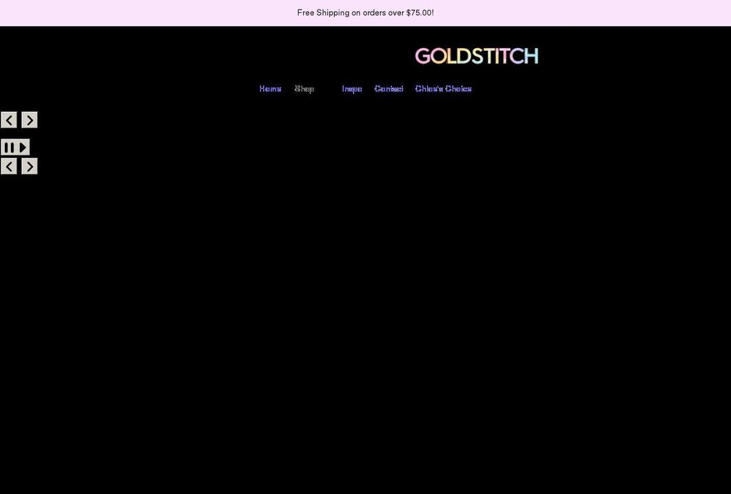 shopgoldstitch.com shopify website screenshot