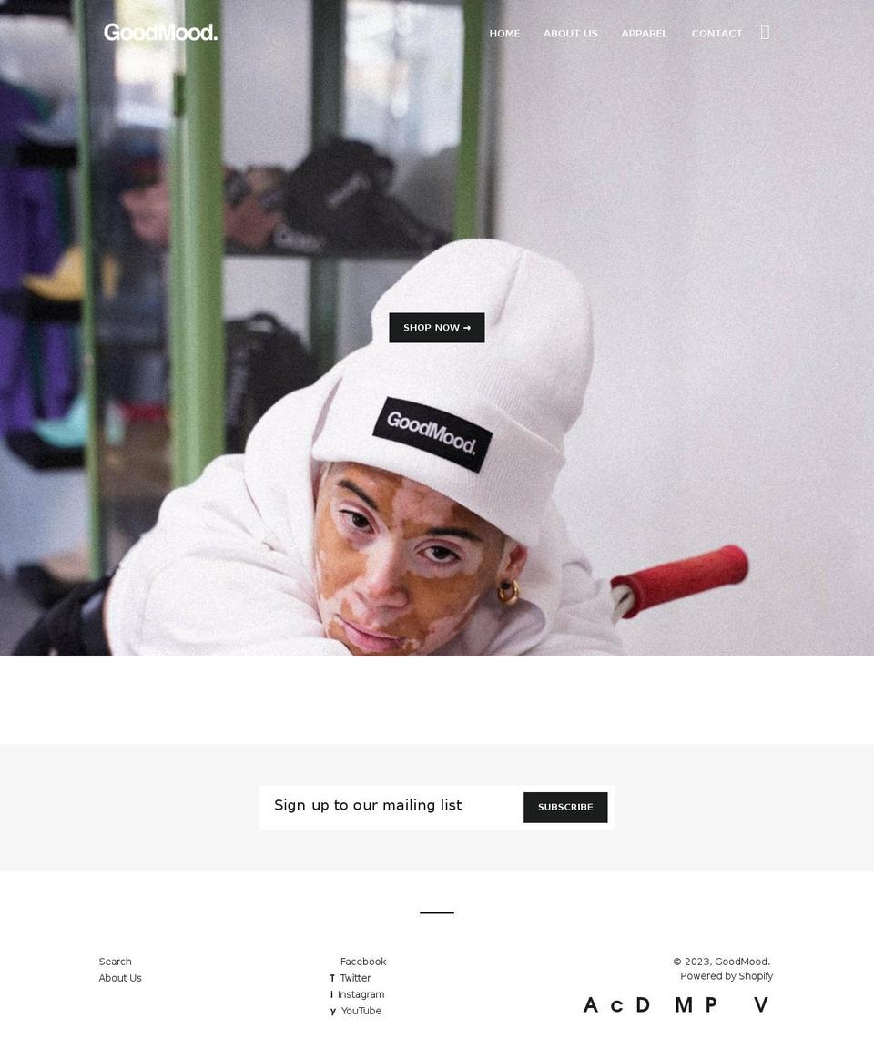 shopgoodmood.com shopify website screenshot